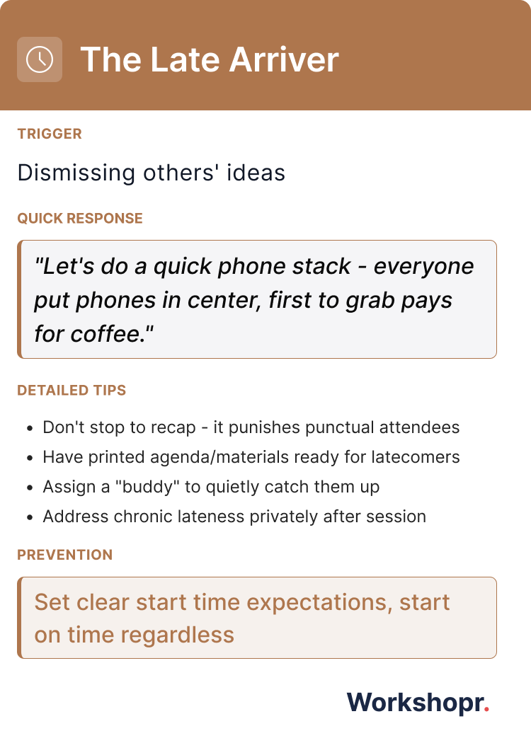 The Late Arriver - Back