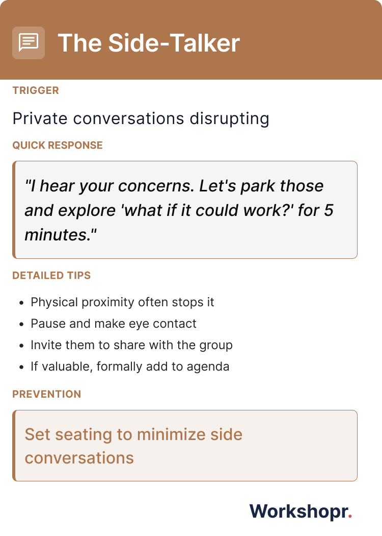 The Side-Talker - Back